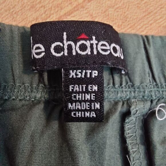 Womans Le Chateau Military Green Collared, Sleeveless Dress - Picture 11 of 12